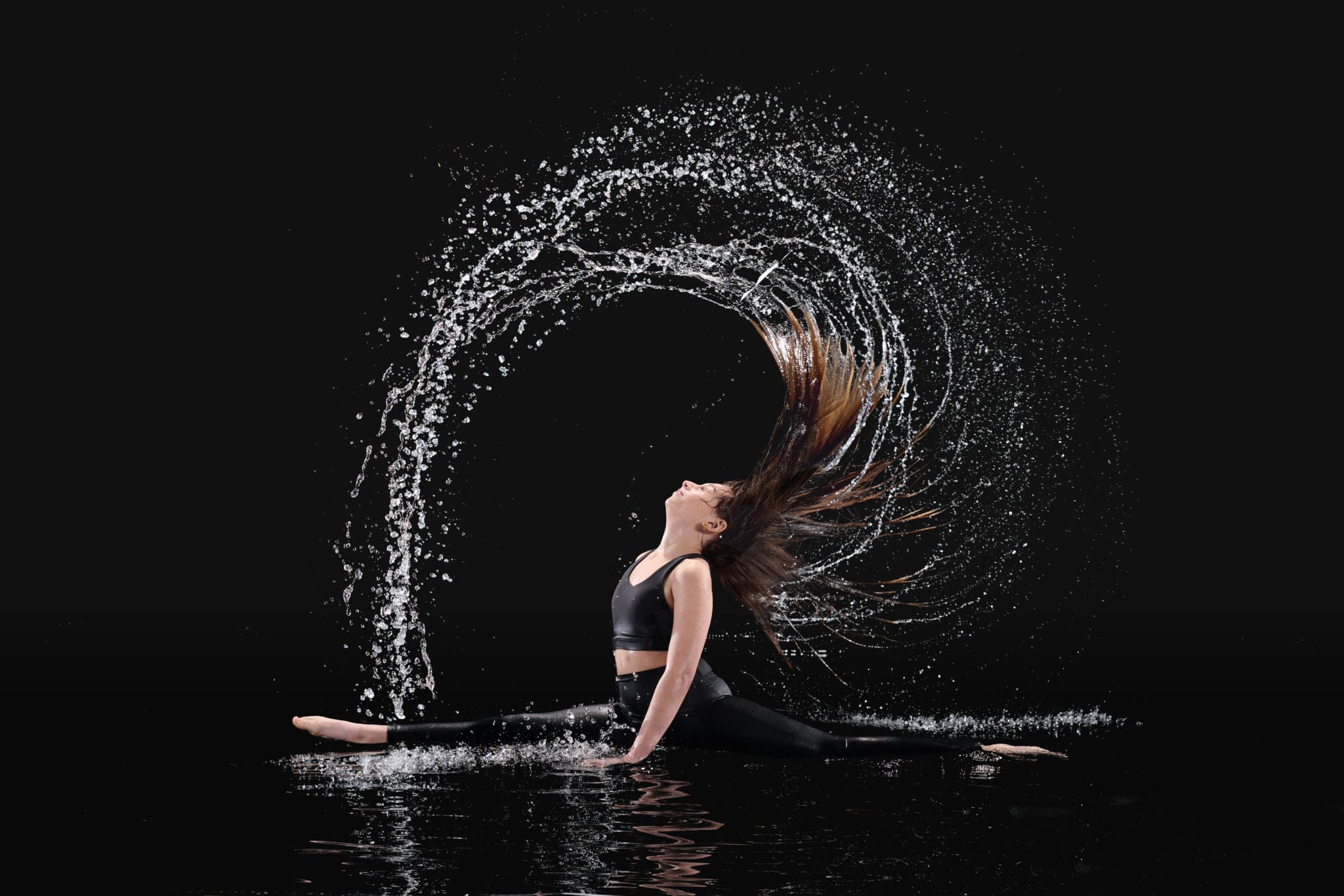 Dancer Hair Flip Rain Session Dynamic